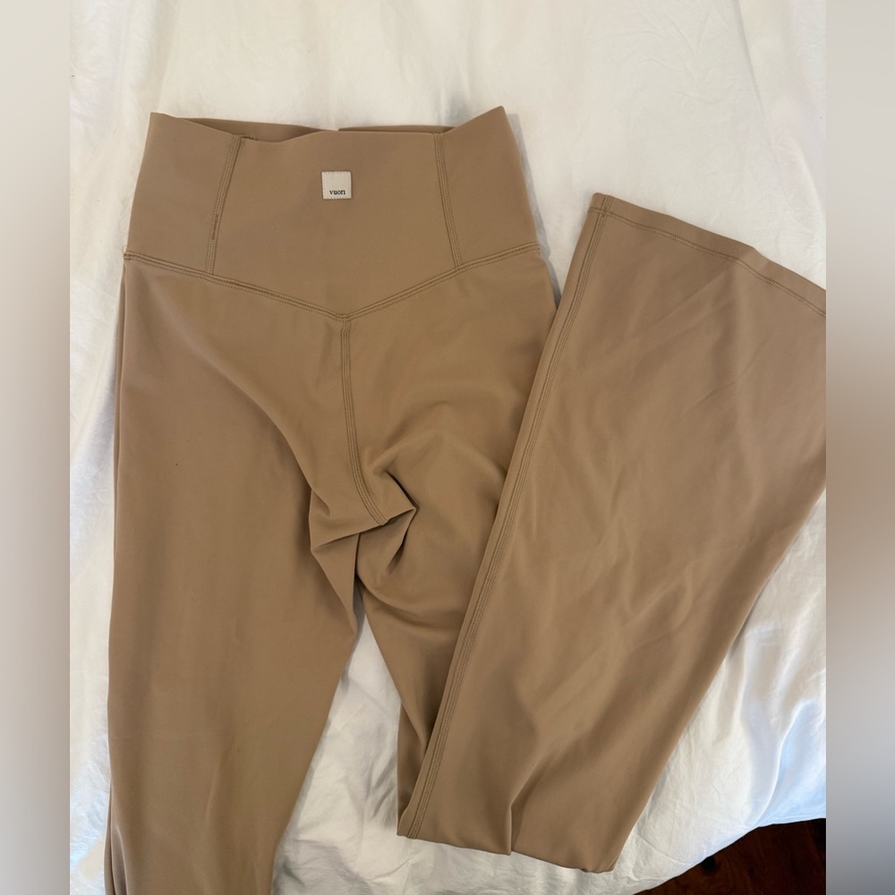 Vuori Tan Wide Legged Flare Pants